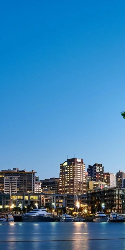 Auckland transport and cityscape