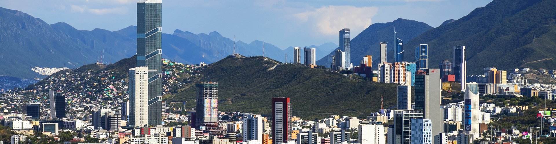Scenic view of Monterrey at sunset