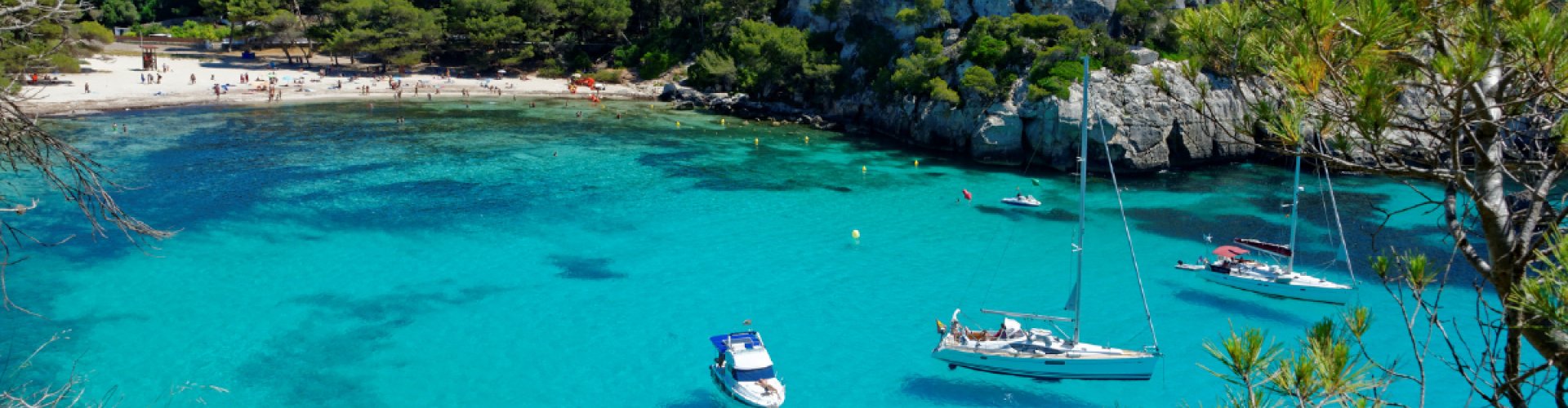Sunset over Menorca coast