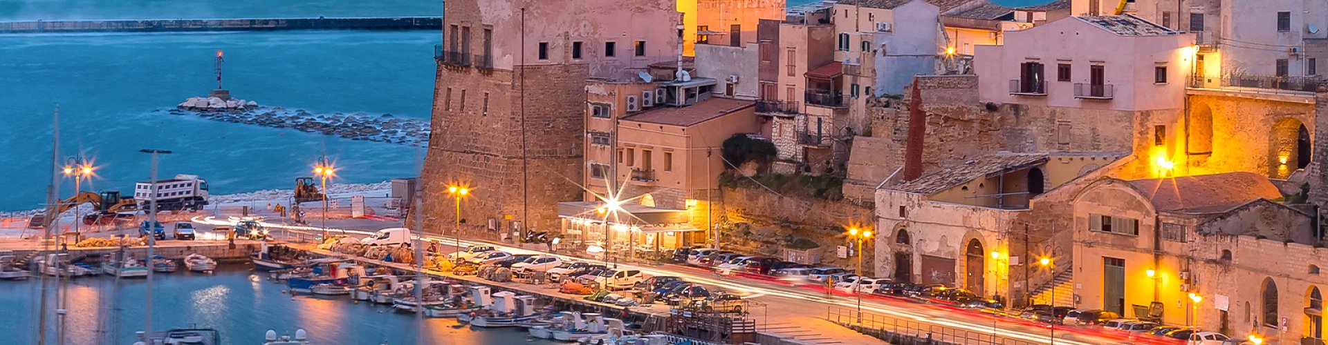 Sunset over the bay at Castellammare del Golfo