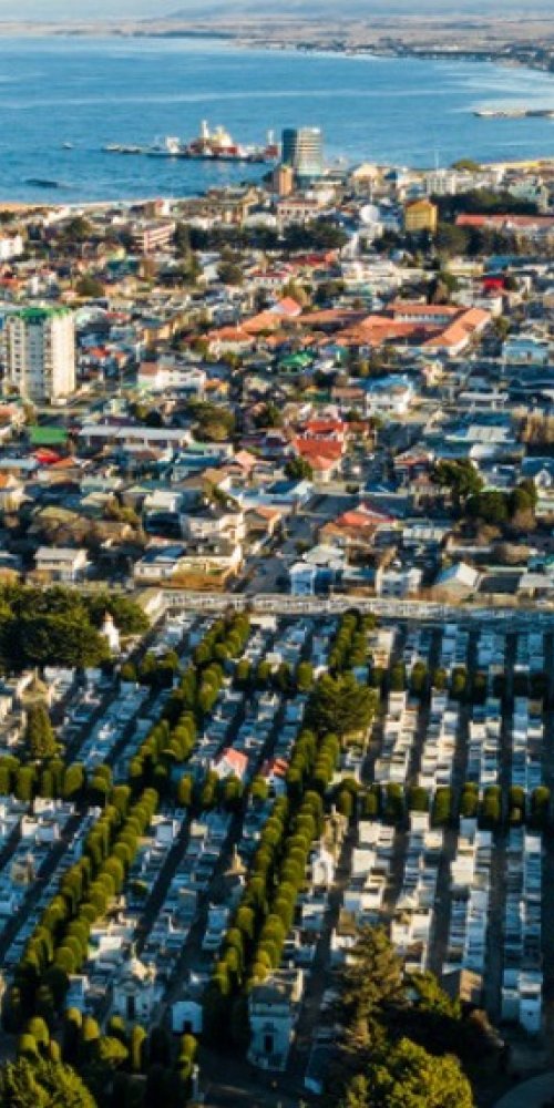 Biking in Punta Arenas, CL