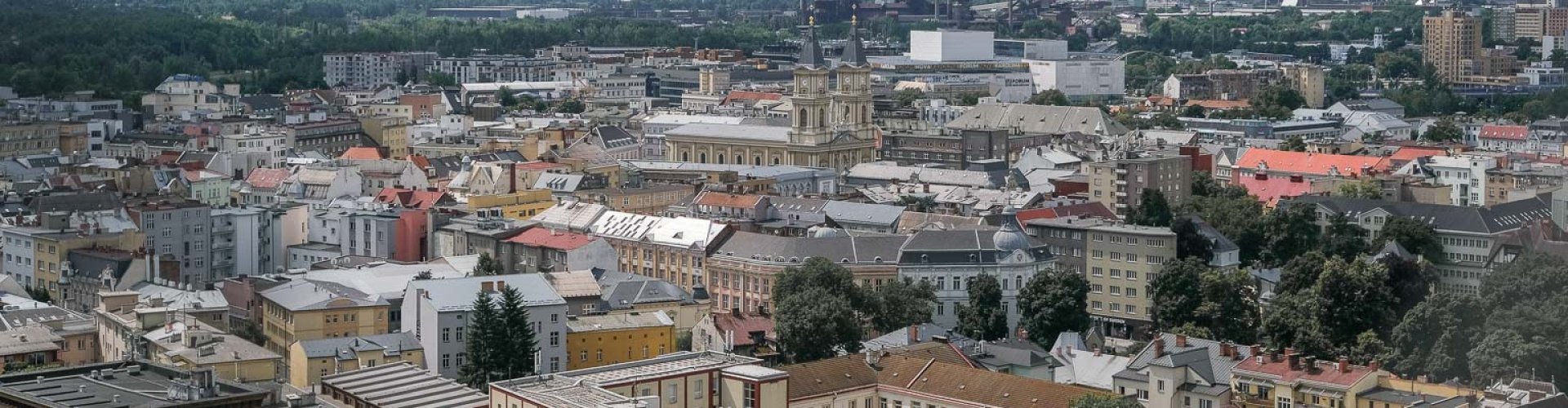 Scenic view of Ostrava cityscape