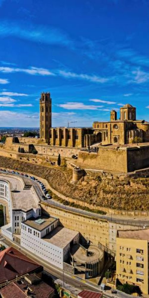Tram and bike in Lleida, ES