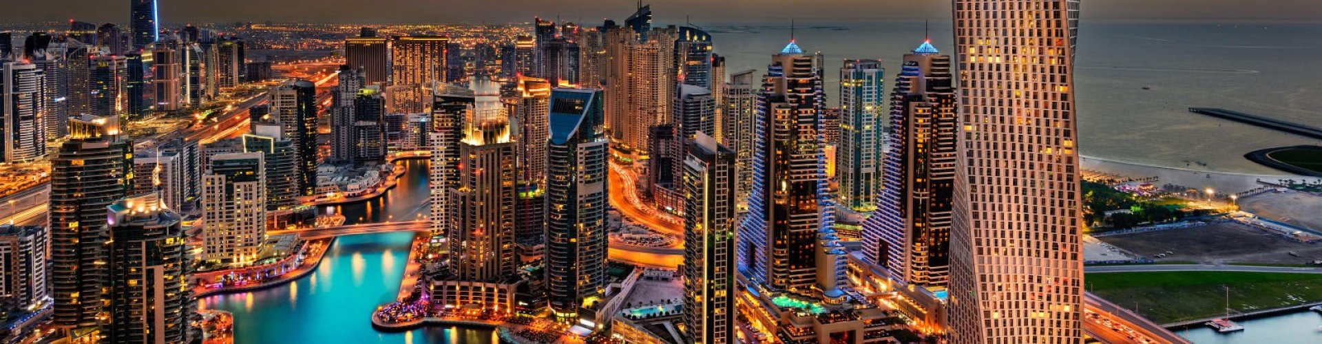 Dubai Skyline at Dusk