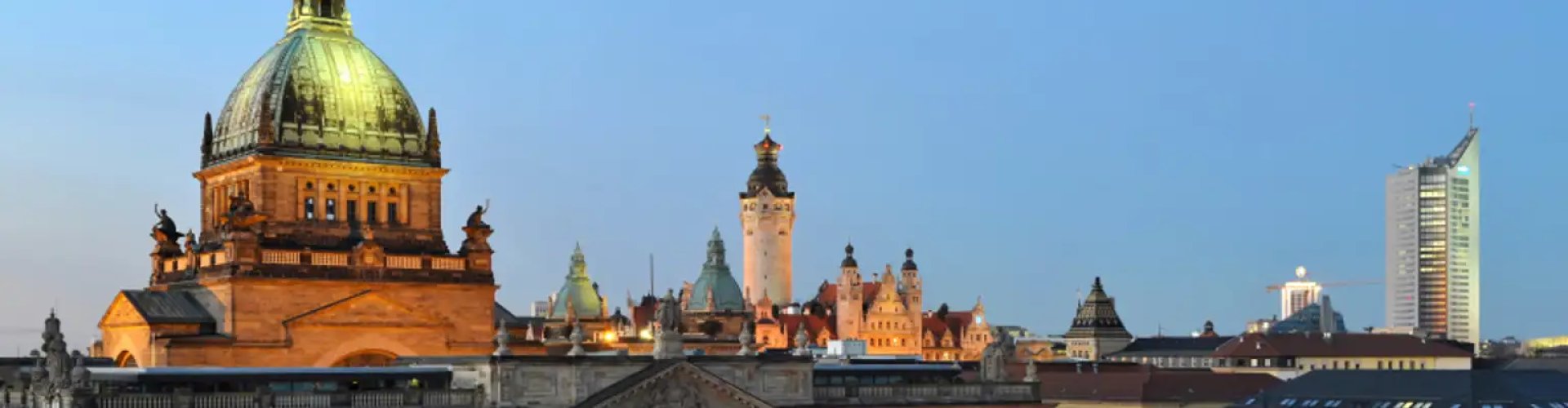 Beautiful Leipzig cityscape