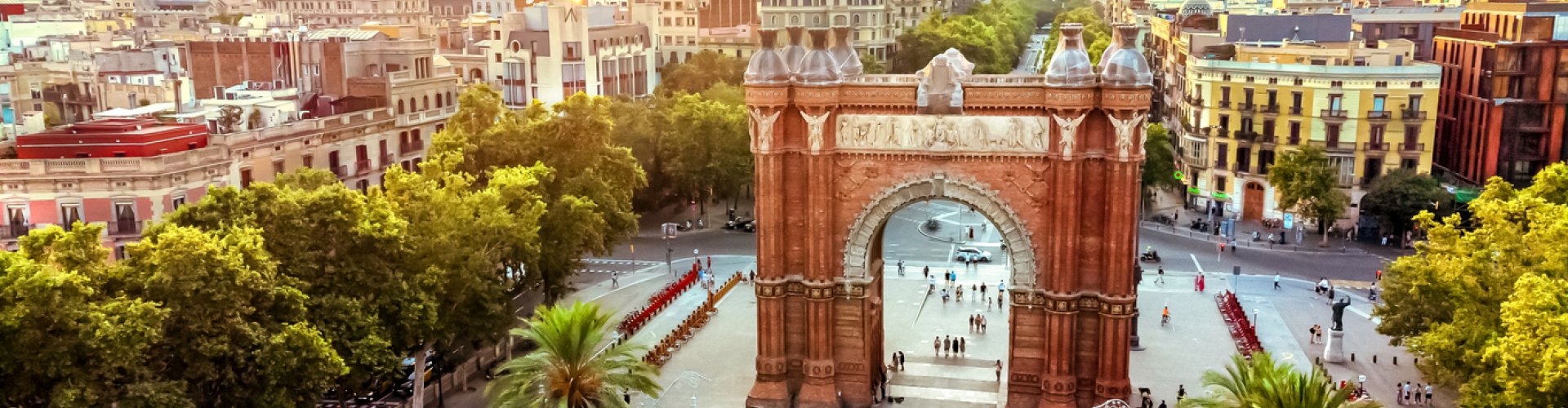 Landscape view of Barcelona, ES