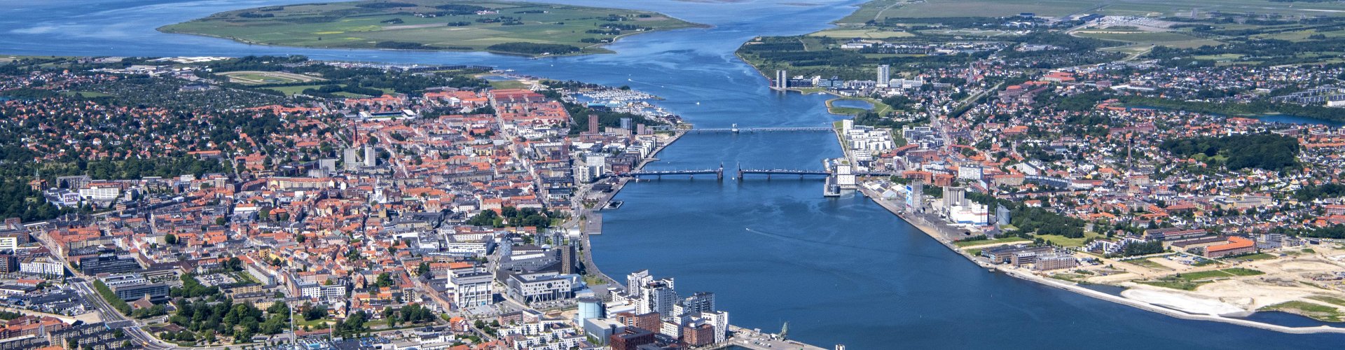 Scenic view of Aalborg, DK Sunset