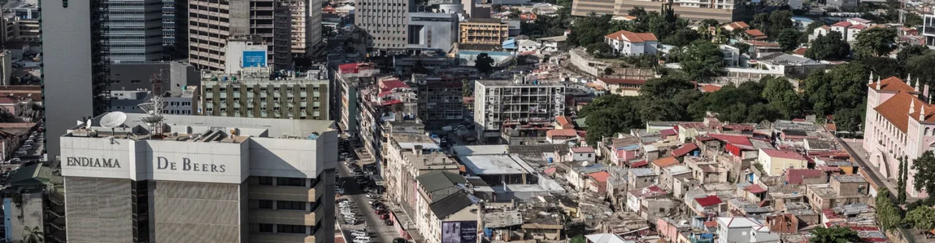 Sunset over Luanda coastline
